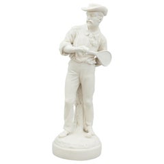 Antike Tennisfigur, James Ernest Renshaw, Parian Ware.