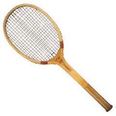 Antique Tennis Racket, Bussey Wavy Wedge