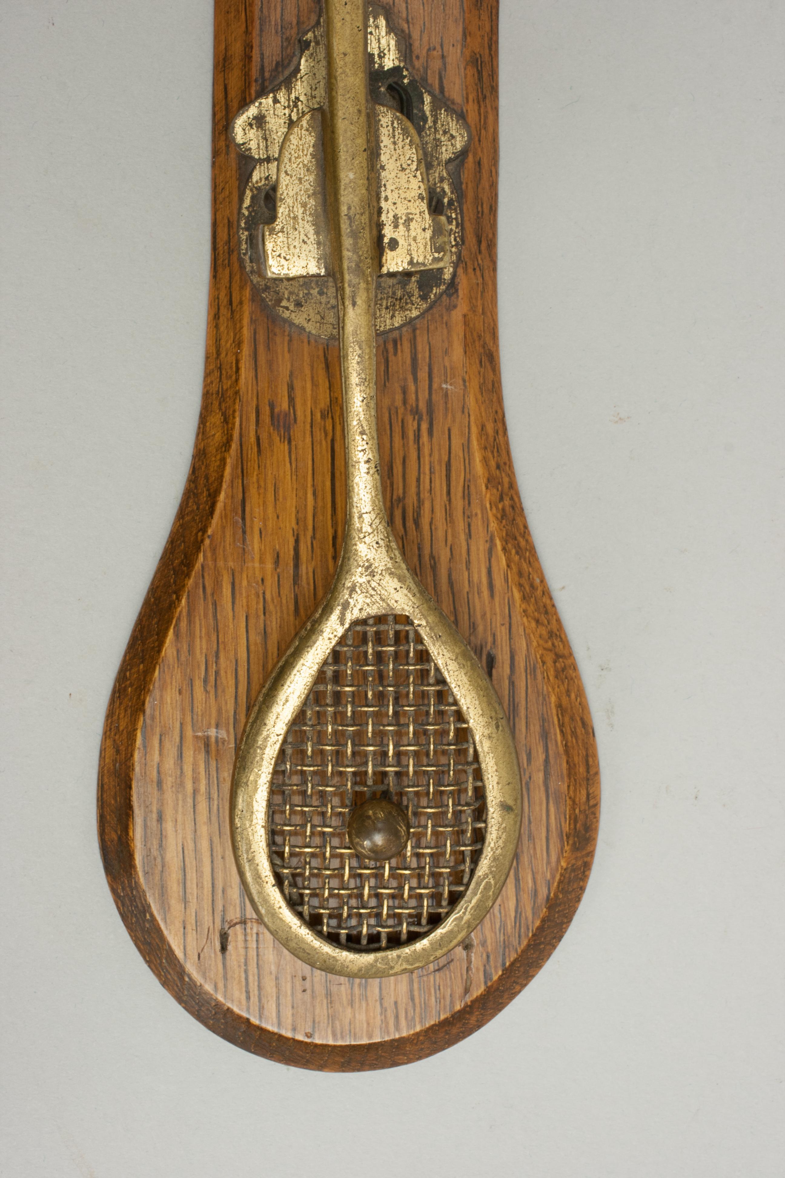 Brass Antique Tennis Racket Paper Clip