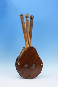 Antique tennis Racket Press For Four Rackets