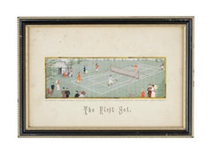 Stevengraph de tennis ancien.