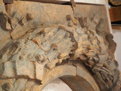 Antiker architektonischer Oeil-de-boeuf aus Frankreich, Terrakotta, um 1800