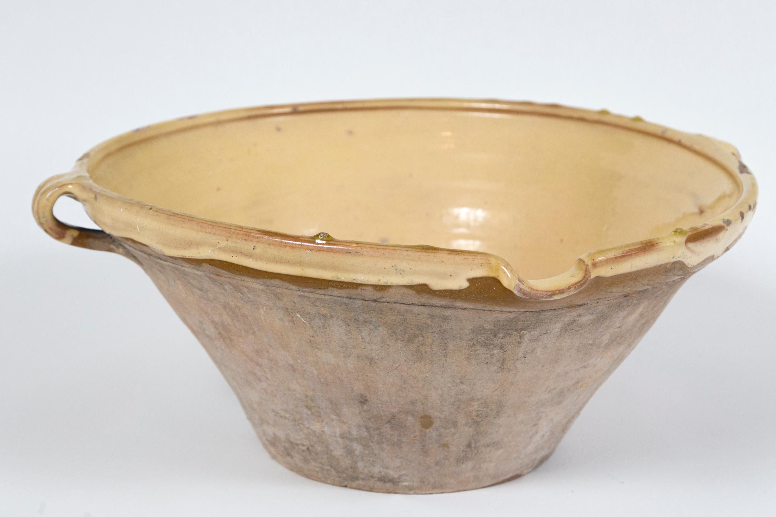 Antique Terra Cotta 'Tian' Bowl, France, Late 19th Century For Sale 1