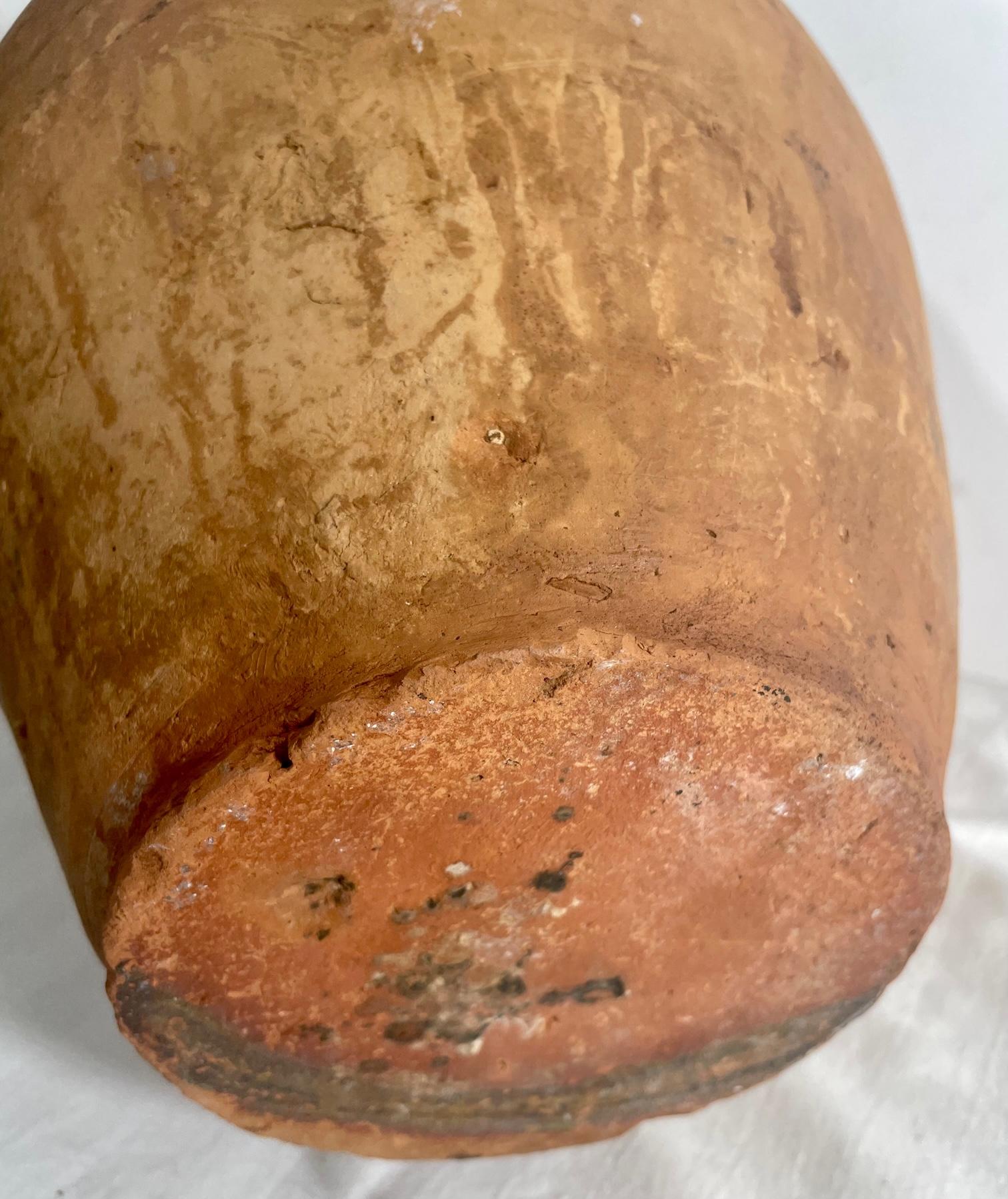 Antique Terracotta Amphora Olive Oil Pot.   6