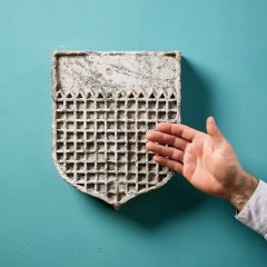 Antique Terracotta Architectural Shield Plaque