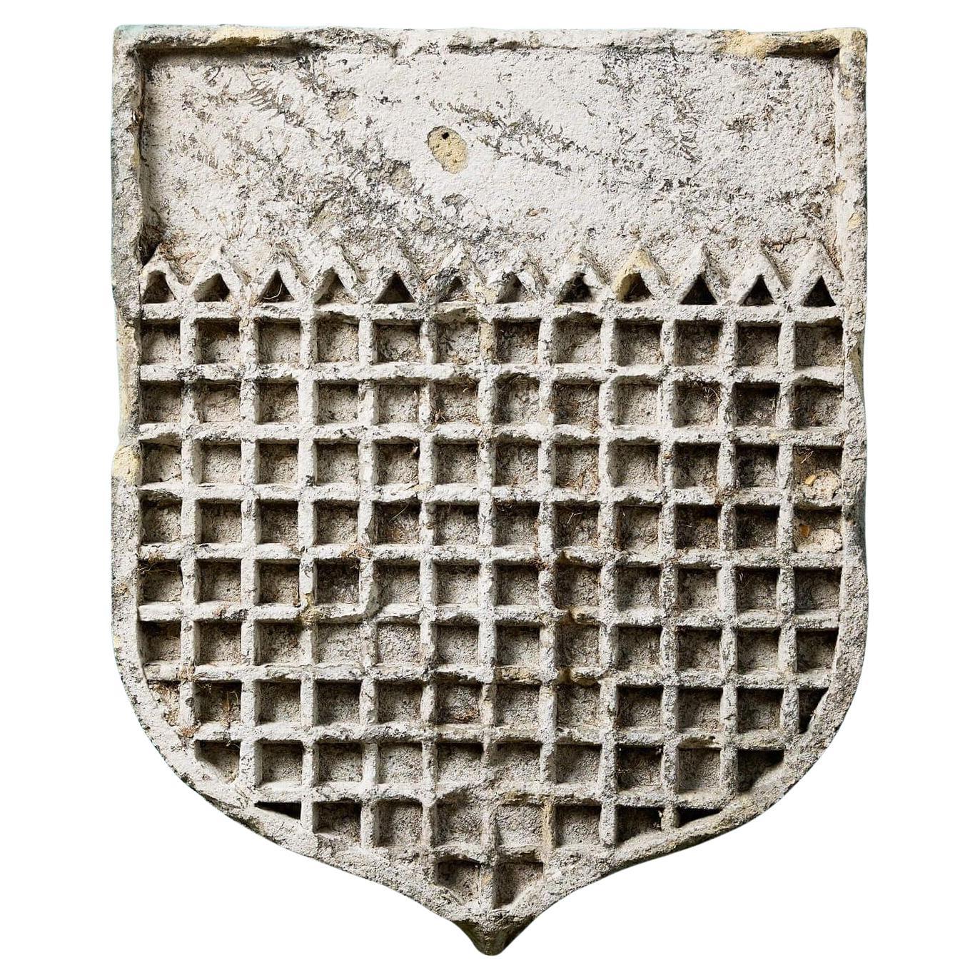 Antique Terracotta Architectural Shield Plaque