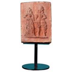 Antique Terracotta Brick Depicting Tudor Figures