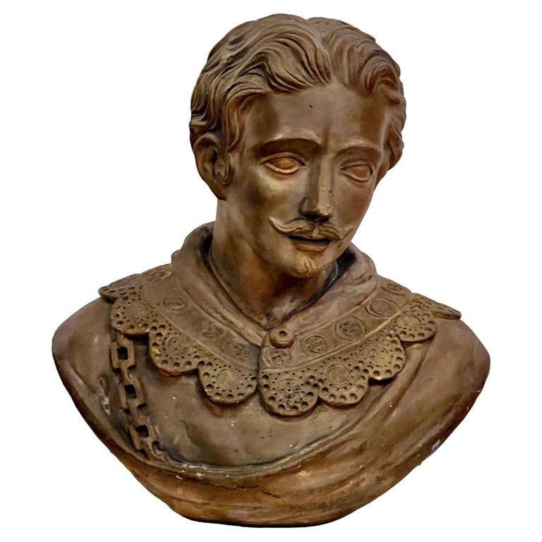 Antique Terracotta Bust For Sale at 1stDibs