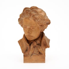 Antique Terracotta Bust of Beethoven