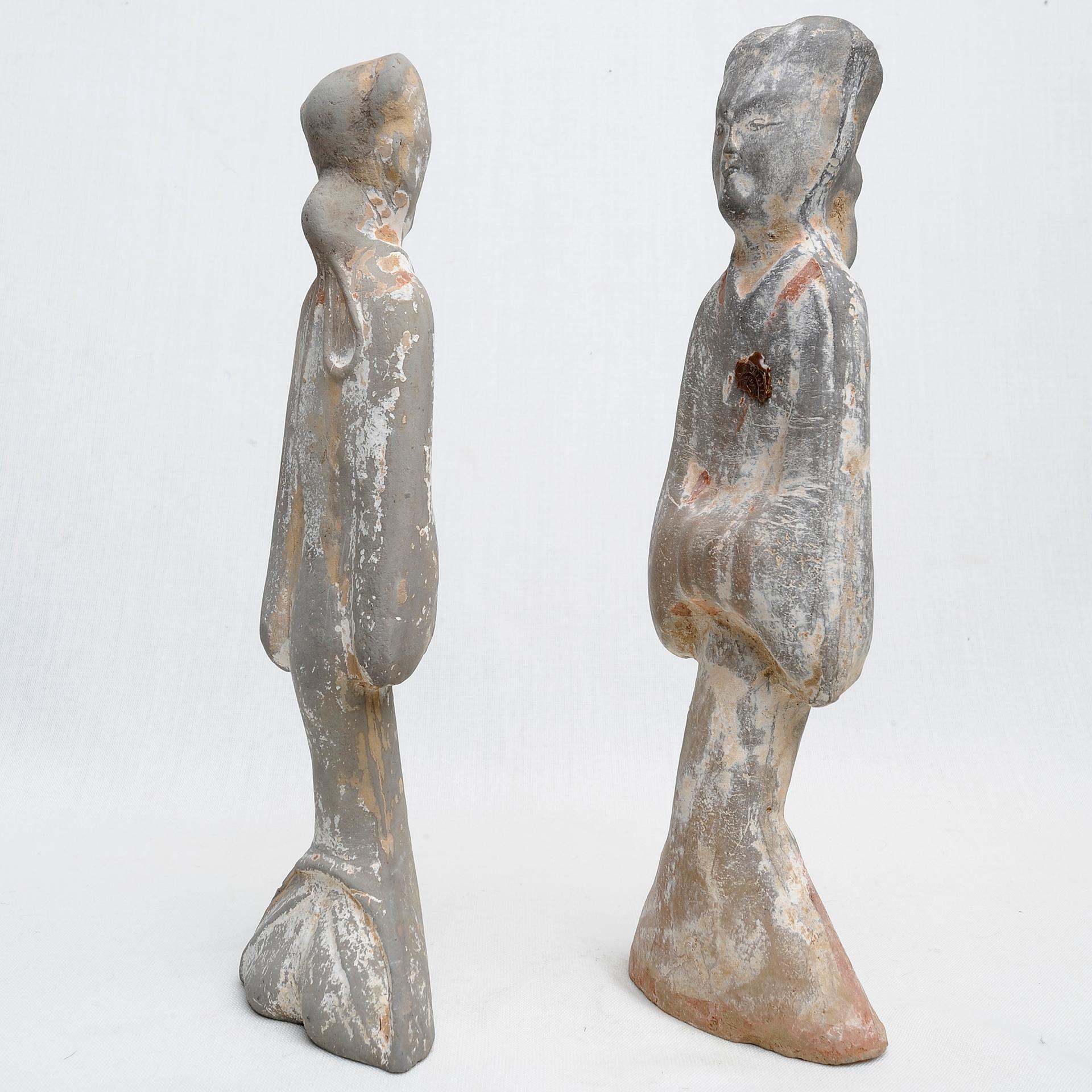 18th Century and Earlier Antique Terracotta Chinese Figures Statues For Sale