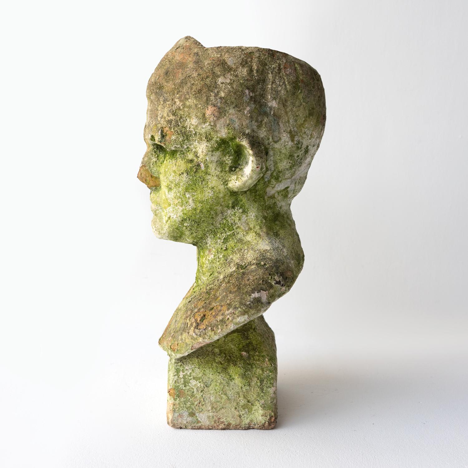Antique Terracotta Classical Bust Sculpture/Planter, 19th Century In Good Condition In Bristol, GB