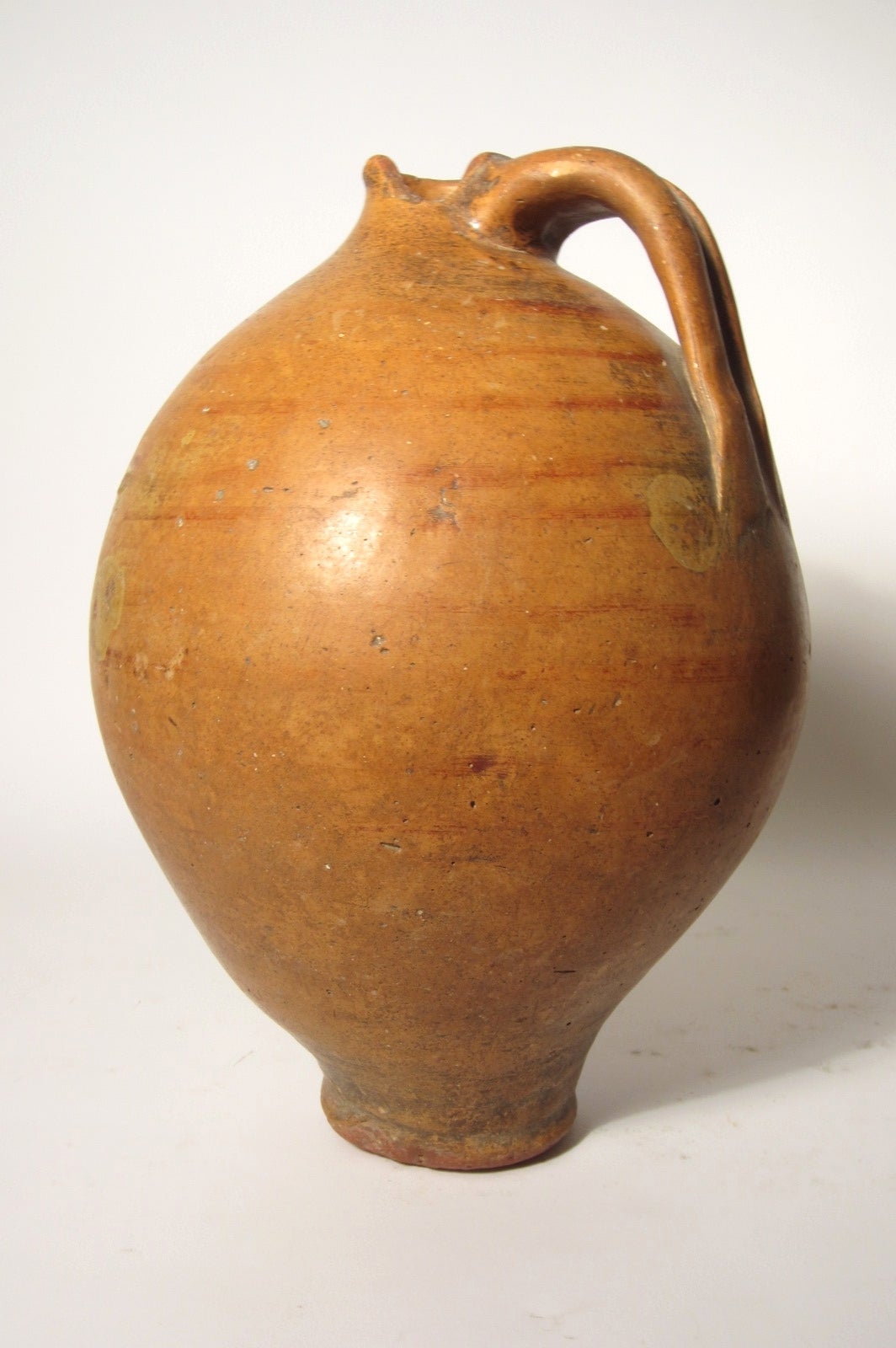 Organic Modern Antique Terracotta Clay Handled Oil Jars For Sale