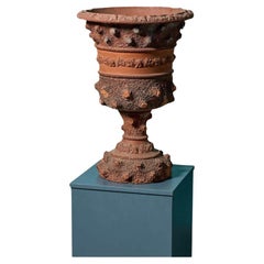 Antike Terrakotta-Gartenurne/Pflanzgefäß aus Terrakotta