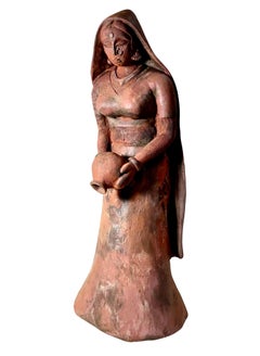 Antique Terracotta Indian Couple Figures