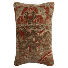 Antique Terracotta Persian Rug Pillow