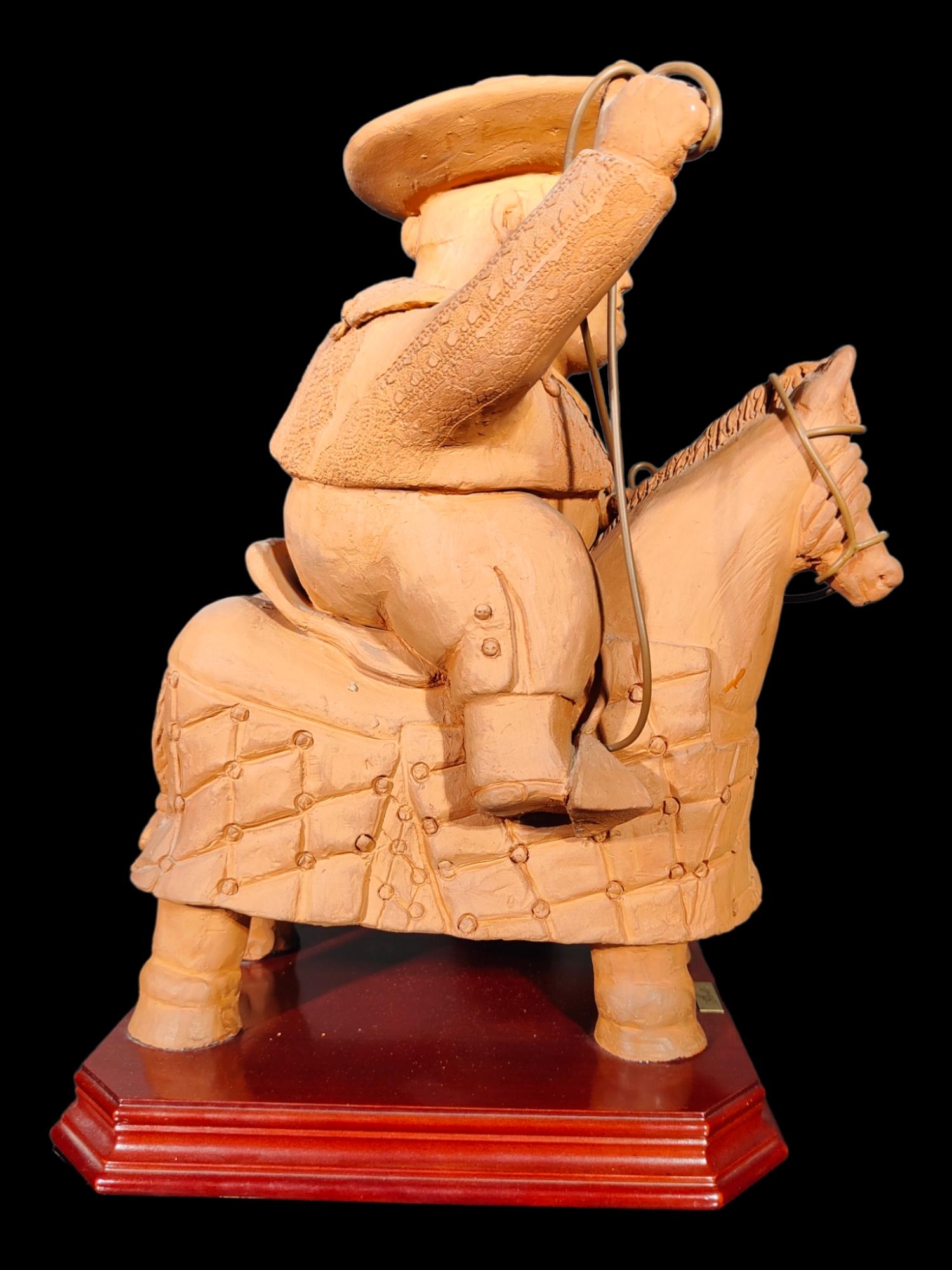Antique Terracotta Picador in the Taste of Botero For Sale 3