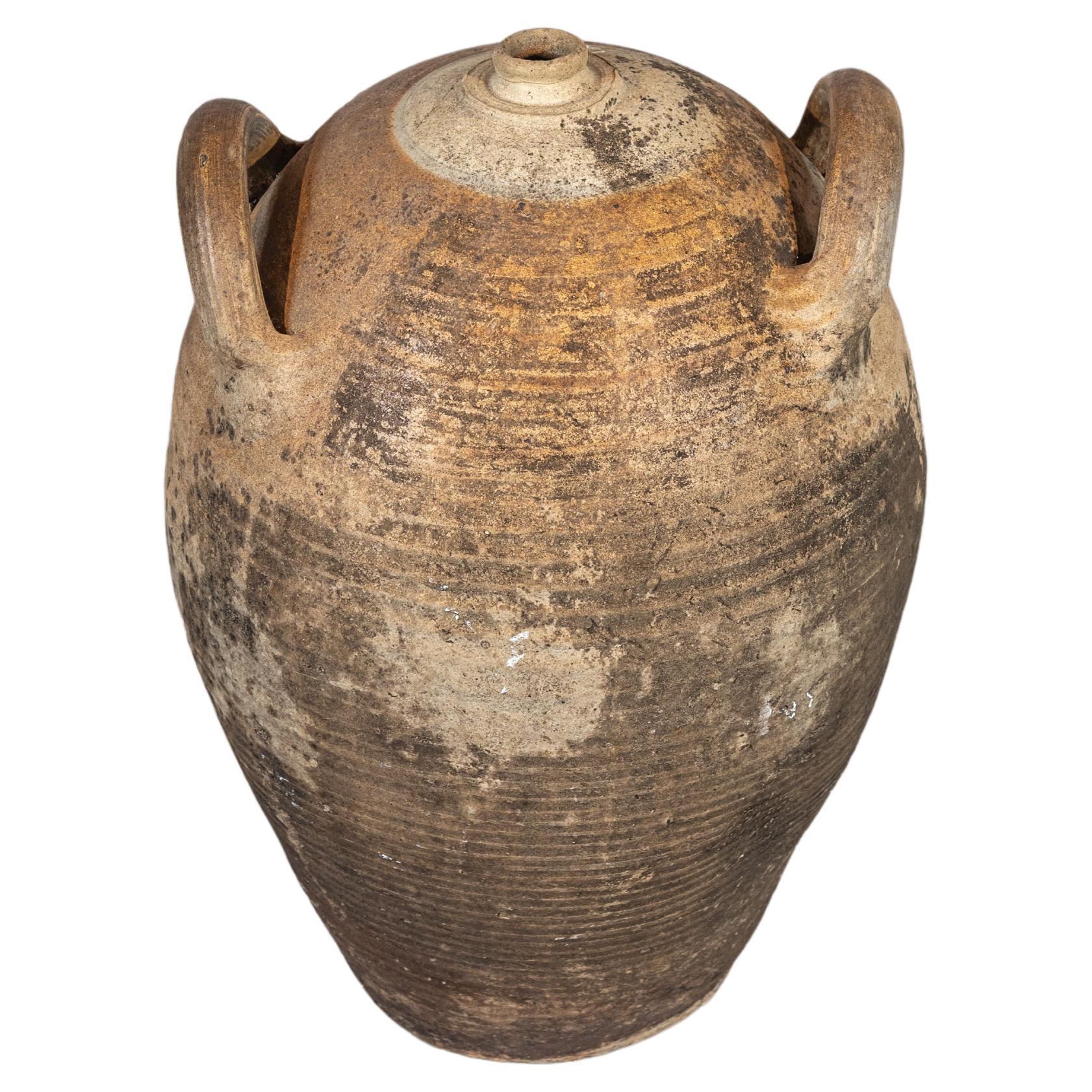 Antique Terracotta Pot or Jug For Sale