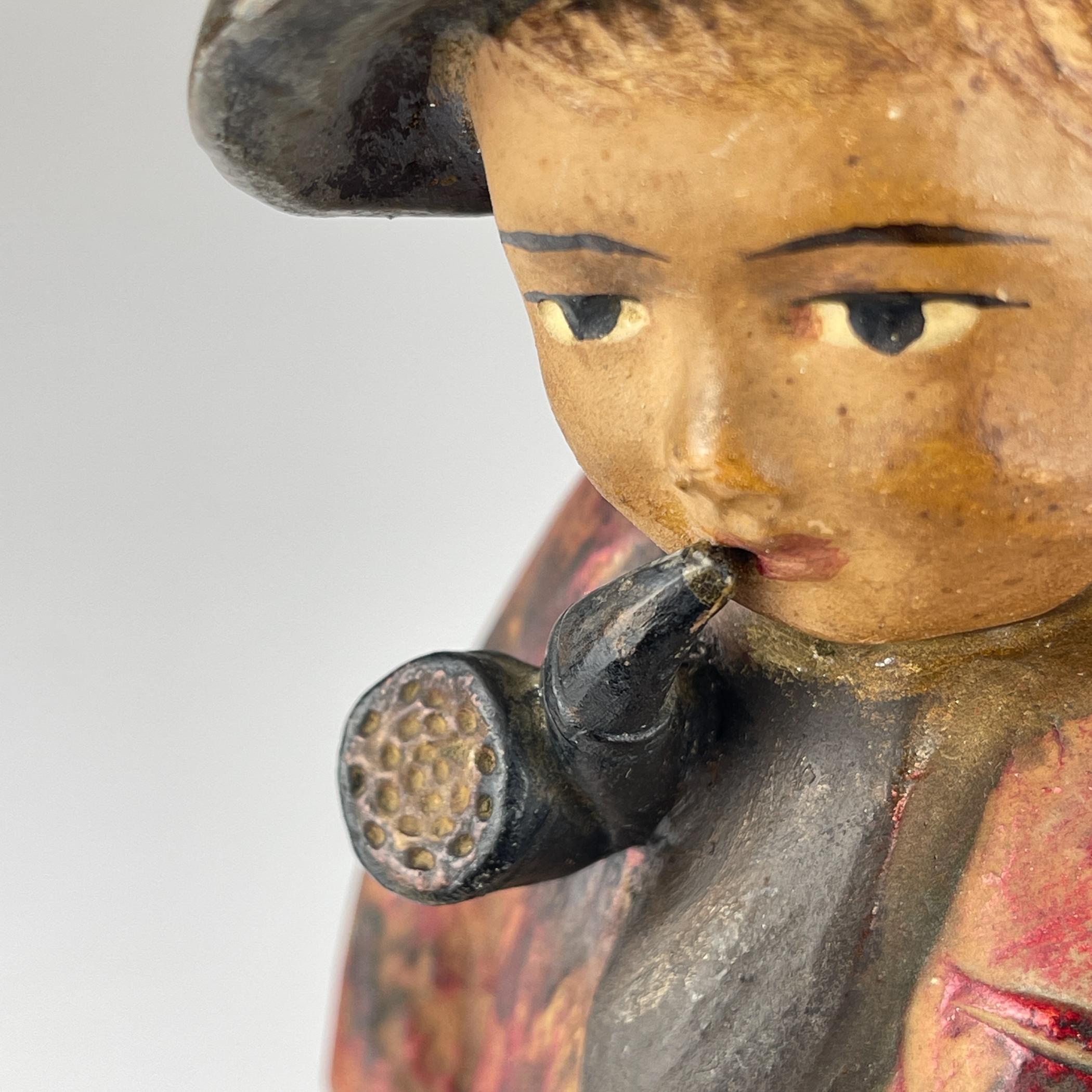Antique terracotta sculpture Boy 