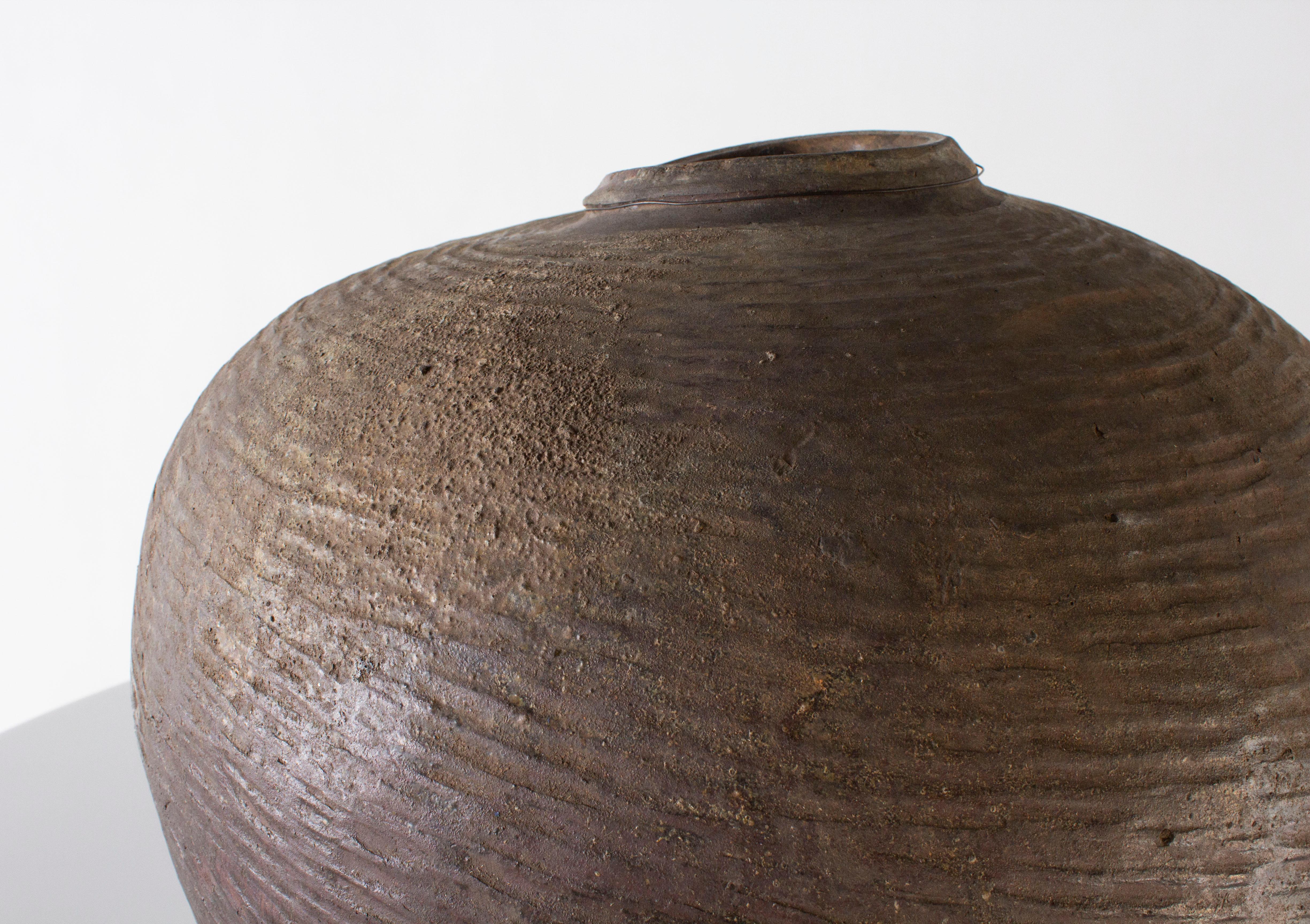 Asian Antique Terracotta Storage Jar