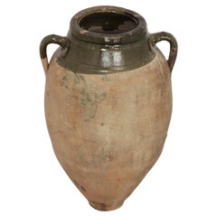 Antique Terracotta Turkish Olive Oil Pot