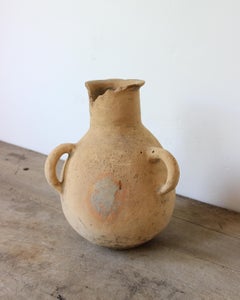 Antique Terracotta Vessel, 19th Century, with Patina, Wabi Sabi, Primitive Pot