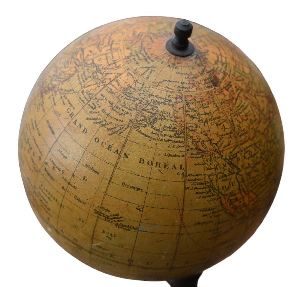 Français Globe terrestre ancien de G. Thomas,éditeur, Paris, 1890 en vente