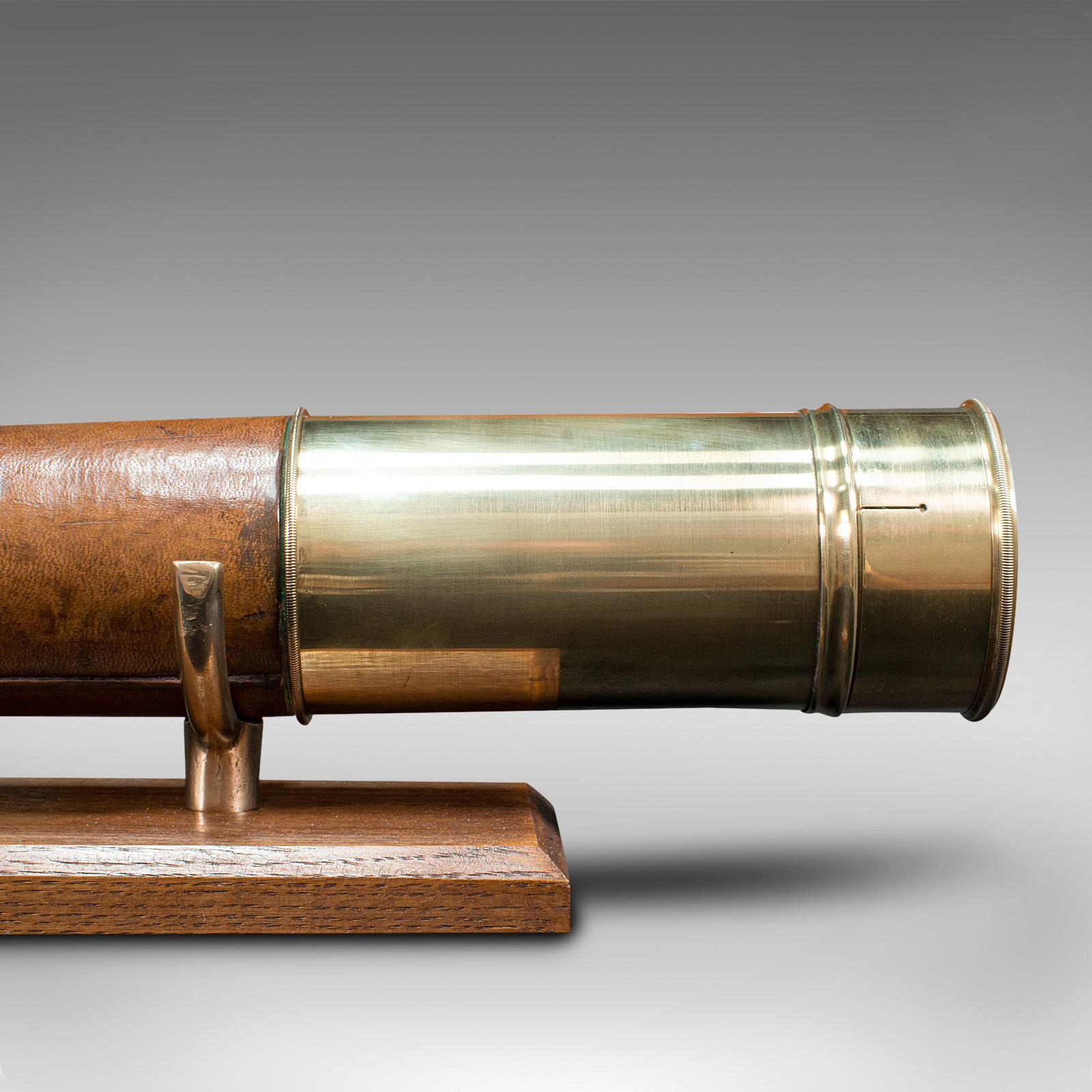 Telescope terrestre ancien, anglais, réfractor à un seul tiroir, NSL, victorien en vente 5