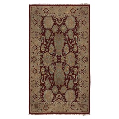 Tappeto antico con ganci in Tetex, campo cremisi con motivi floreali - Rug 
Kilim