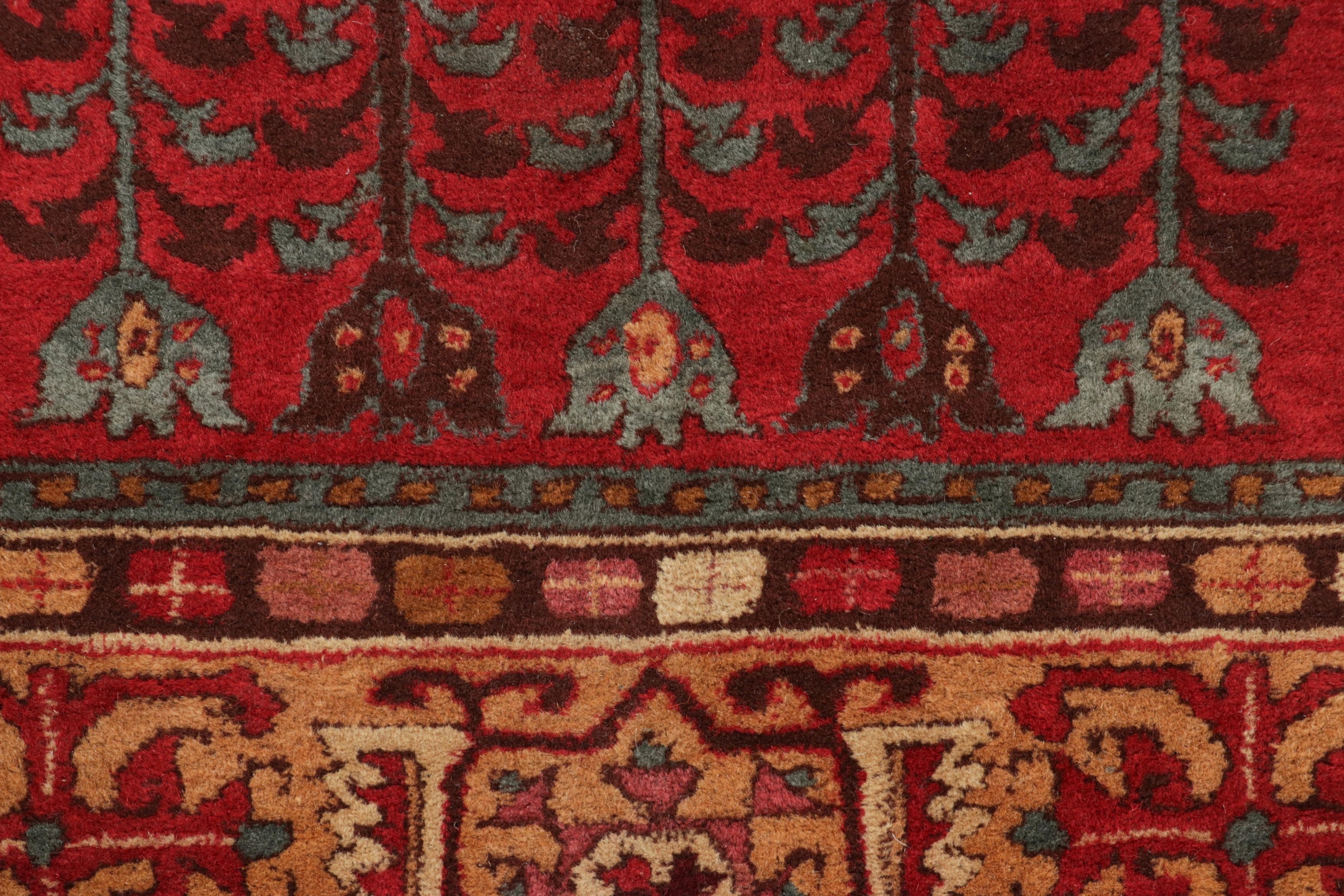 Antiker Tetex-Hakenteppich, rot mit geometrischen Mustern - Rug & Kilim (Deutsch) im Angebot