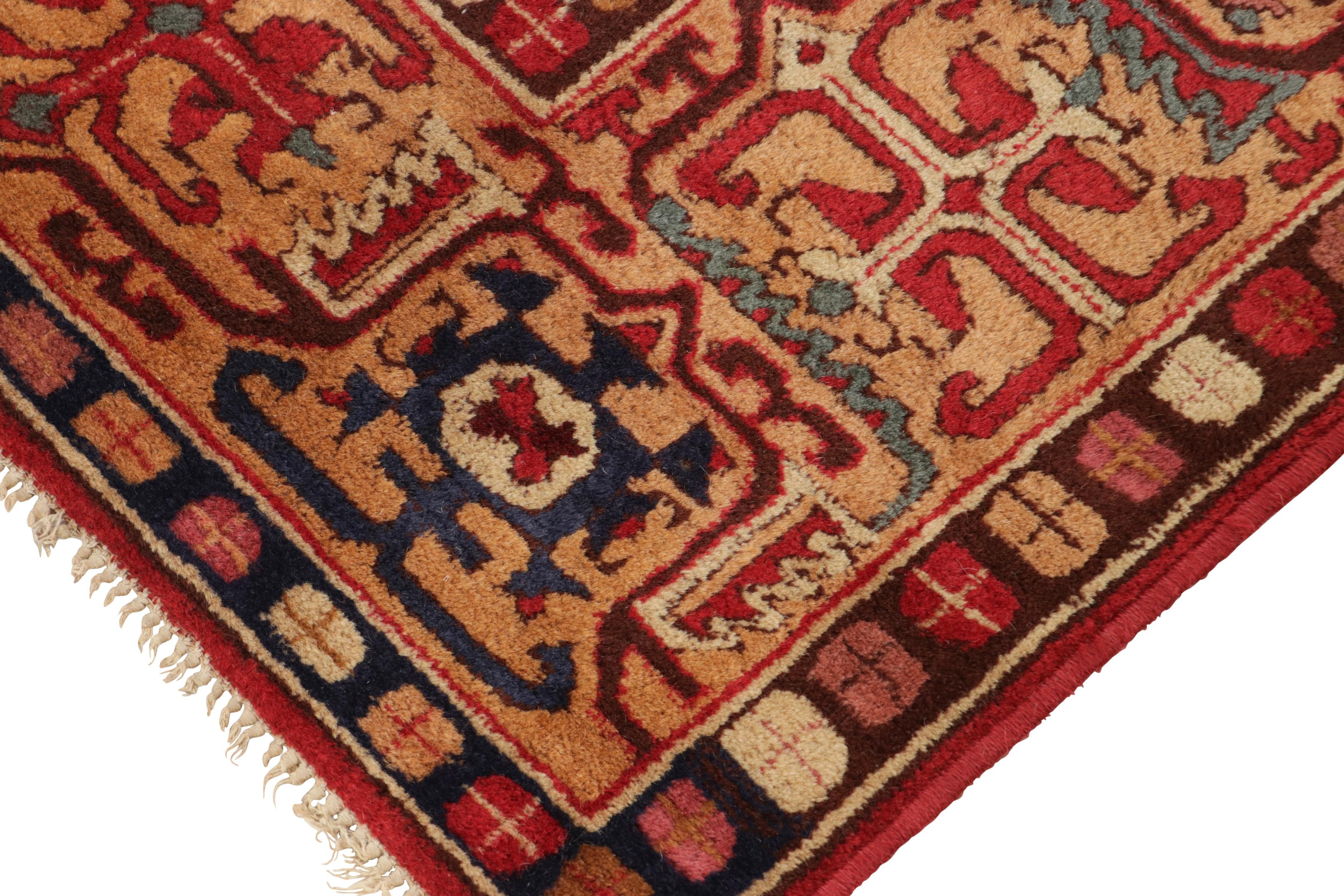 Antiker Tetex-Hakenteppich, rot mit geometrischen Mustern - Rug & Kilim (Frühes 20. Jahrhundert) im Angebot