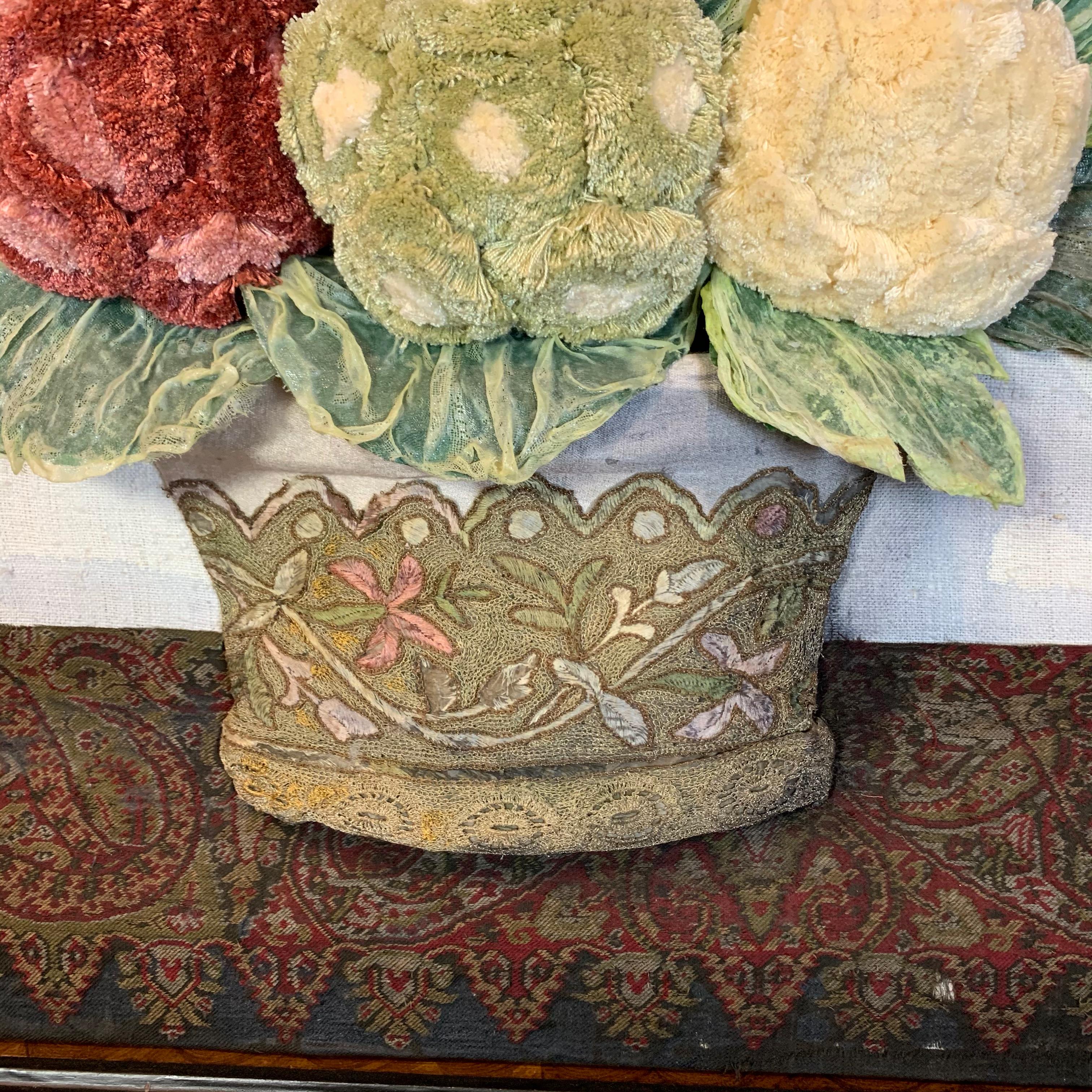 Antique Textile Collage by Patrizia Medail 3