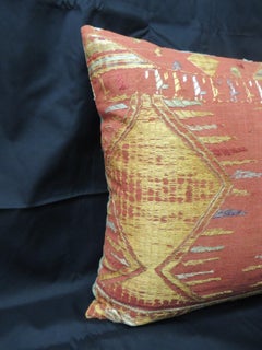Antique Textile "Phulkari" Embroidered Linen Decorative Pillow