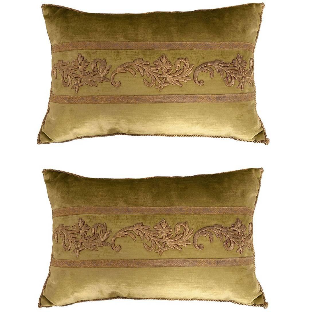 Antique Textile Pillows by B. Viz Design