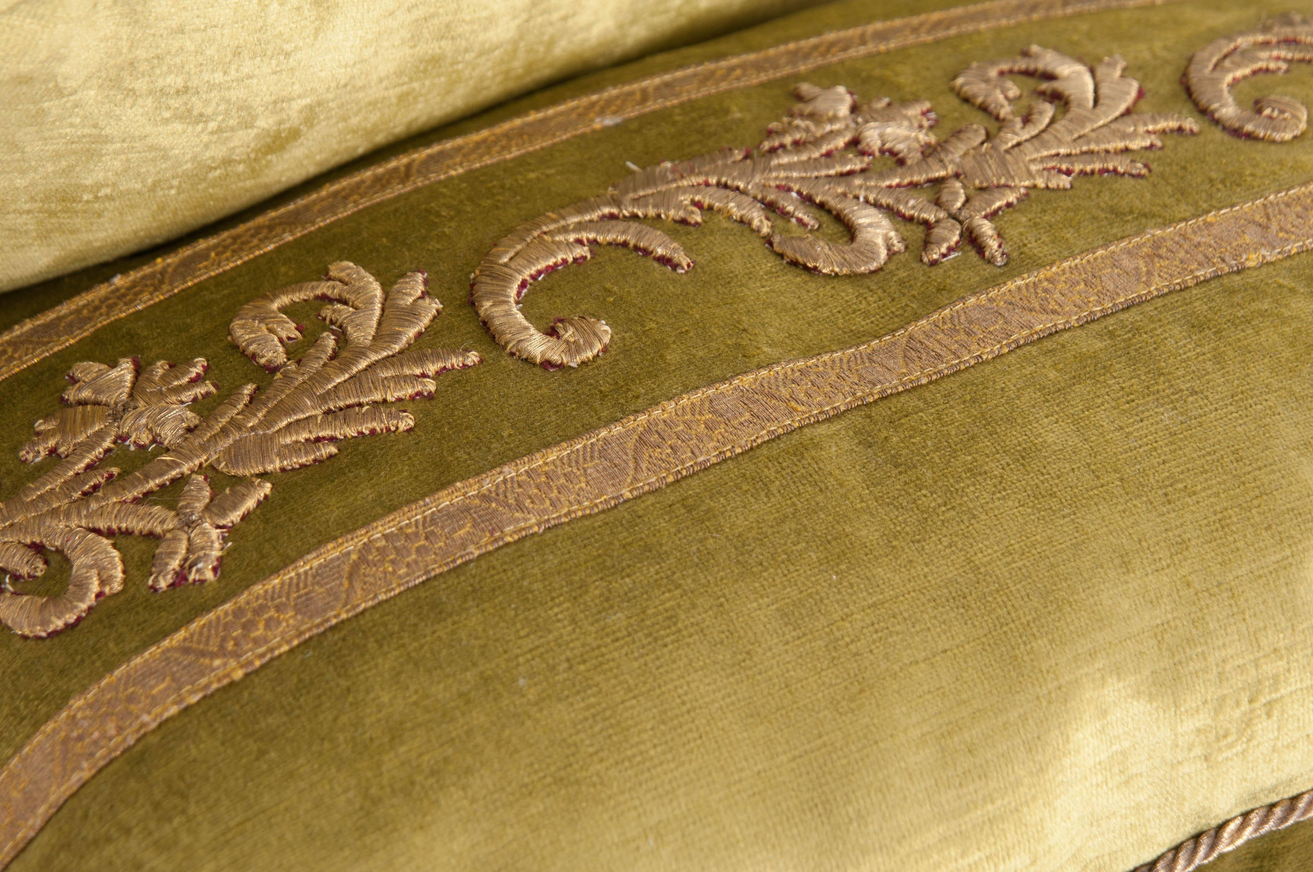19th Century Antique Textile Pillows by B. Viz Design