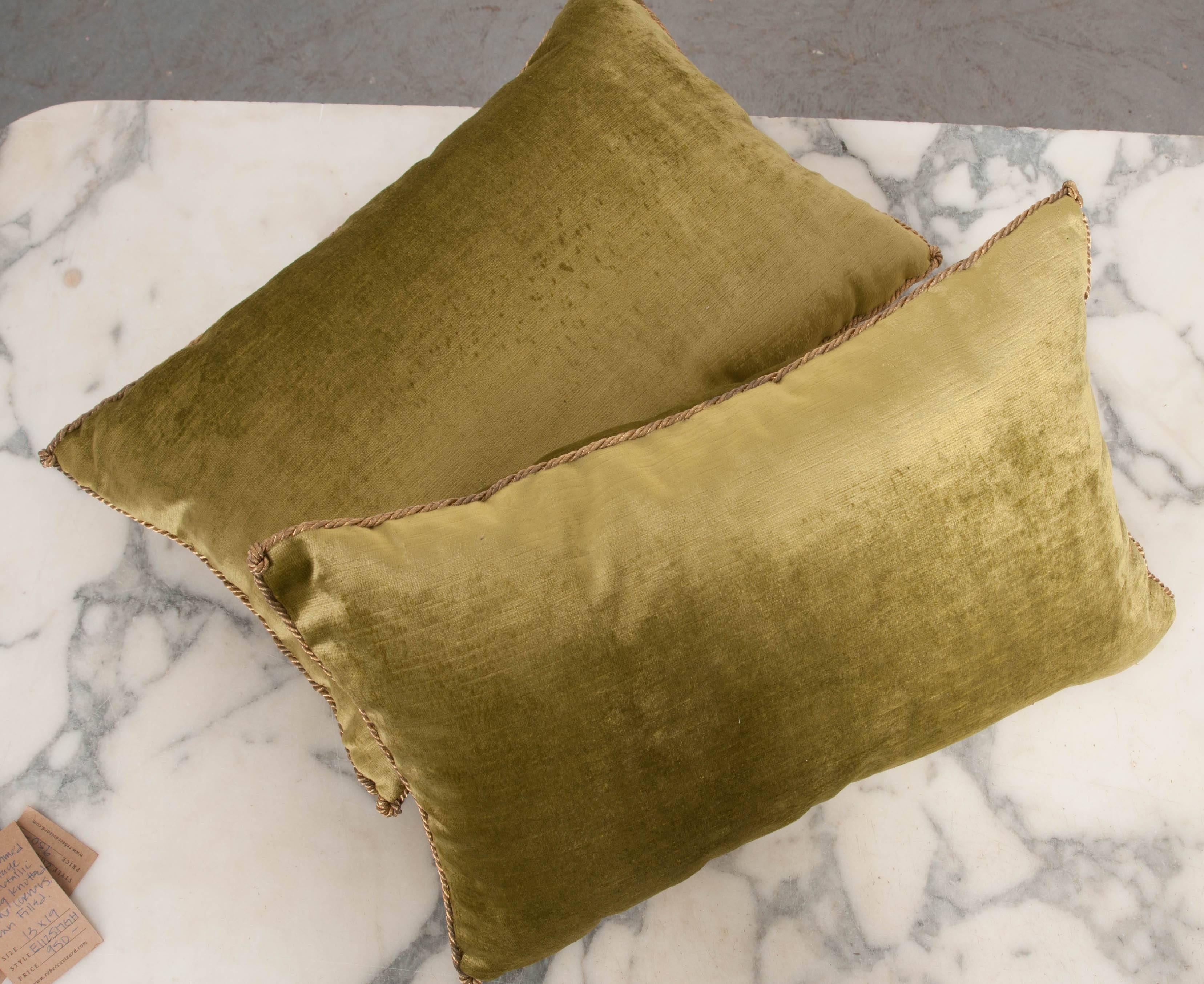 Velvet Antique Textile Pillows by B. Viz Design