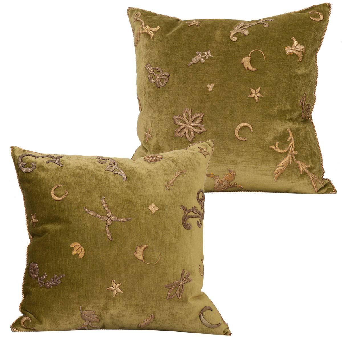 Antique Textile Pillows by B.Viz Design at 1stDibs