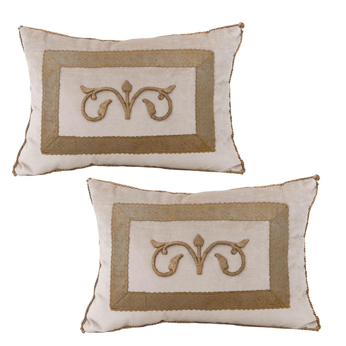 Antique Textile Pillows by B.Viz Design