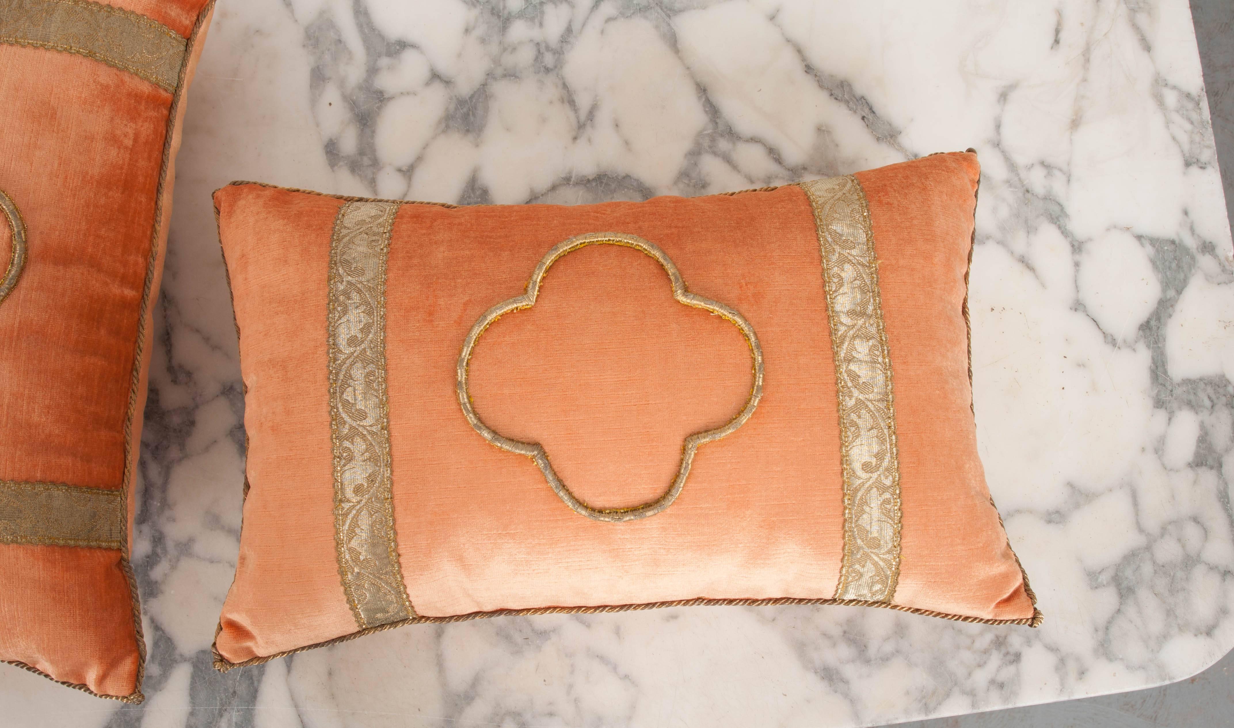 Embroidered Antique Textile Pillows by B.Viz Designs