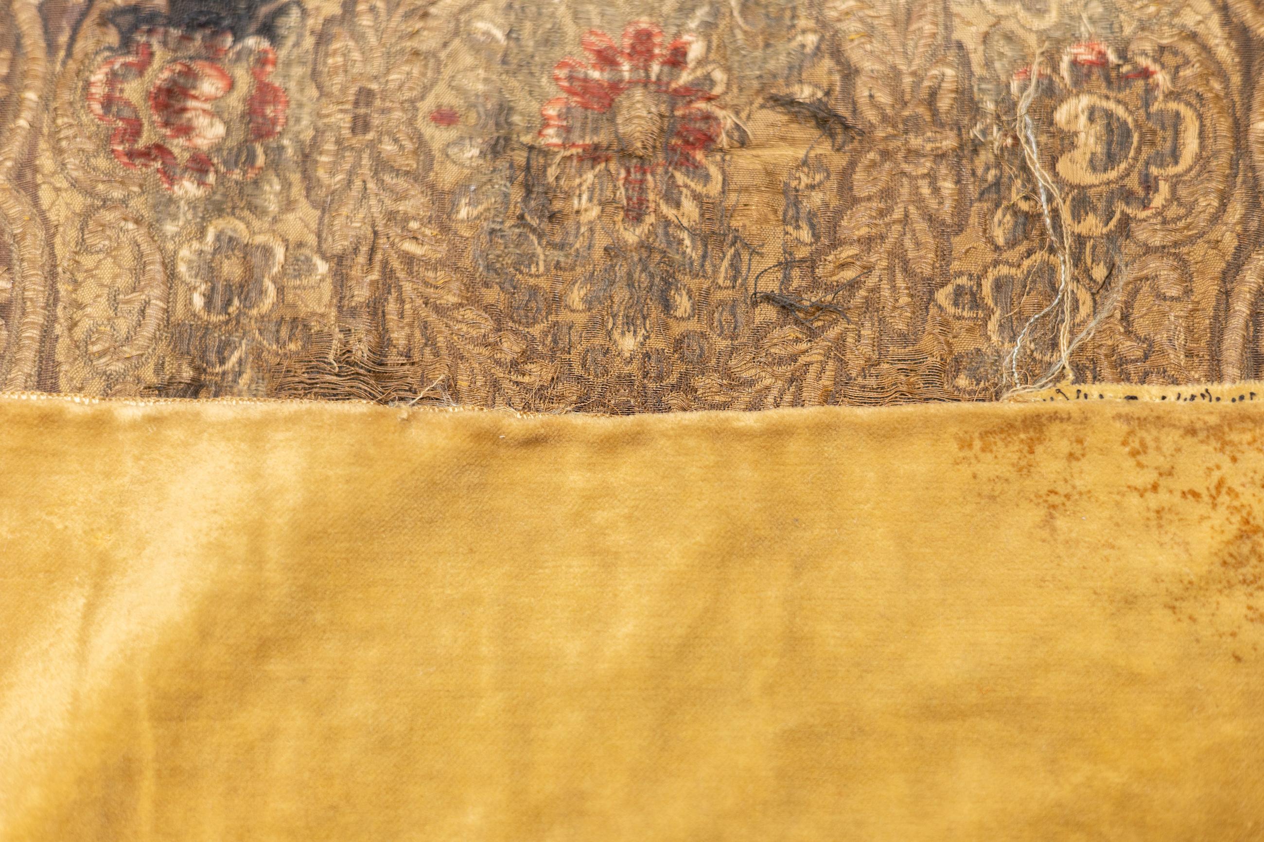 Hand-Knotted Antique Textile Rug 1'4'' x 3'11'' For Sale
