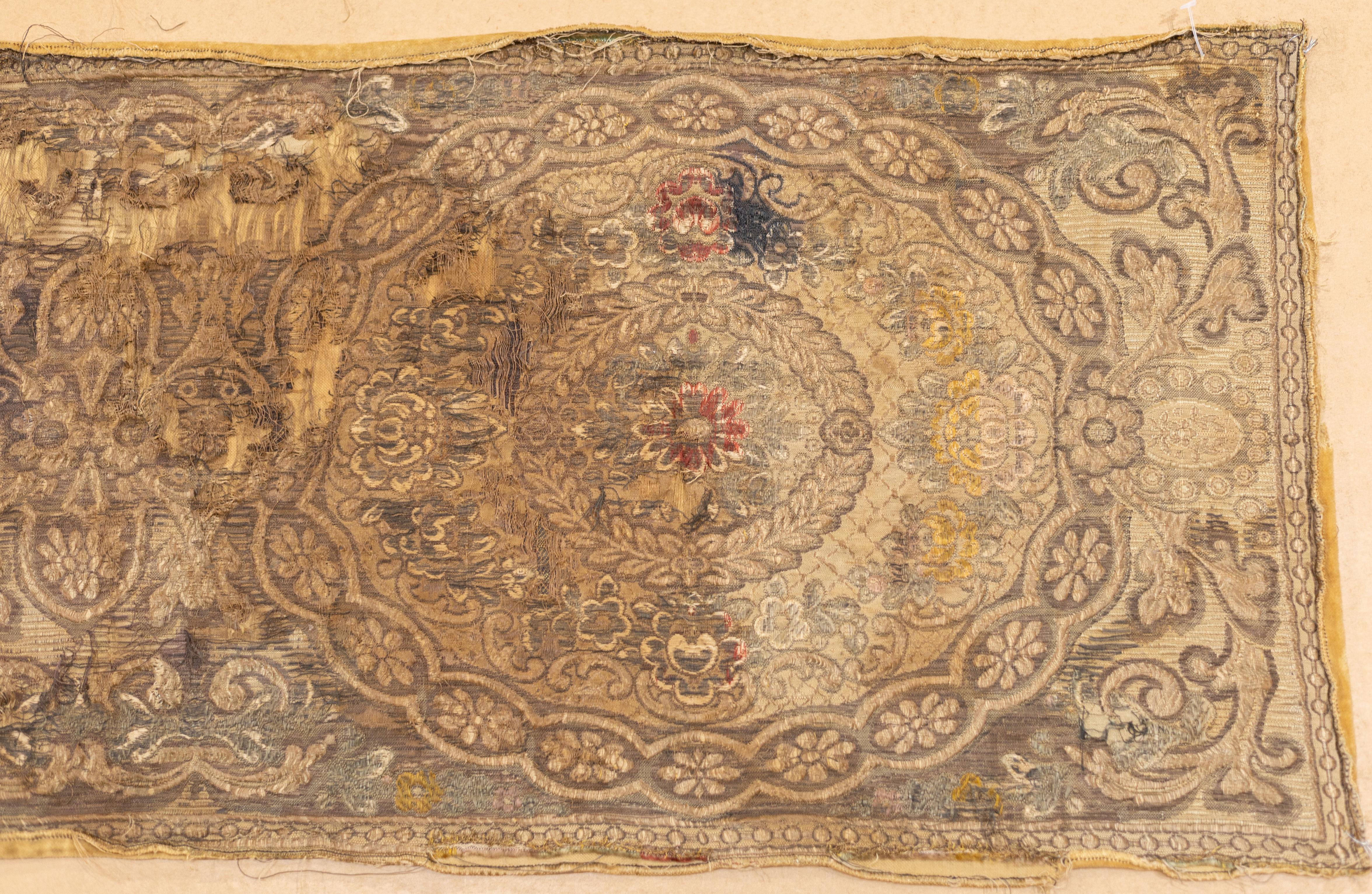 Wool Antique Textile Rug 1'4'' x 3'11'' For Sale