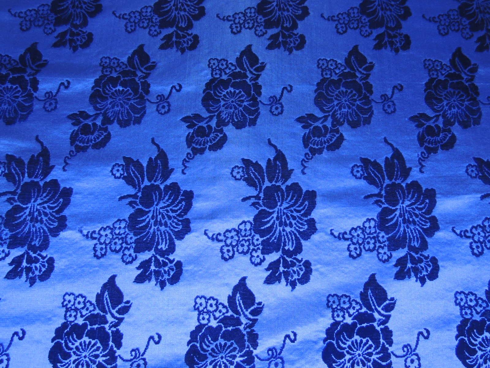 royal blue pattern fabric
