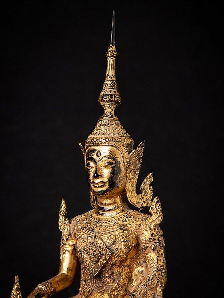 Antique Thai Bronze Buddha Statue from Thailand 7