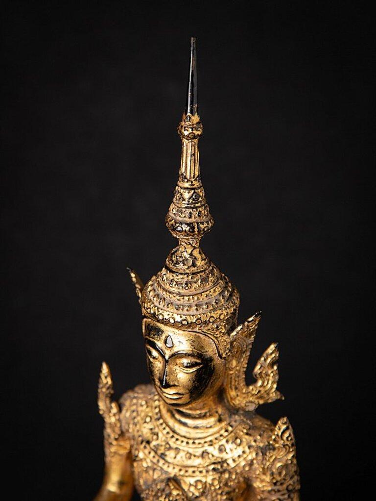 Antique Thai Bronze Buddha Statue from Thailand 10