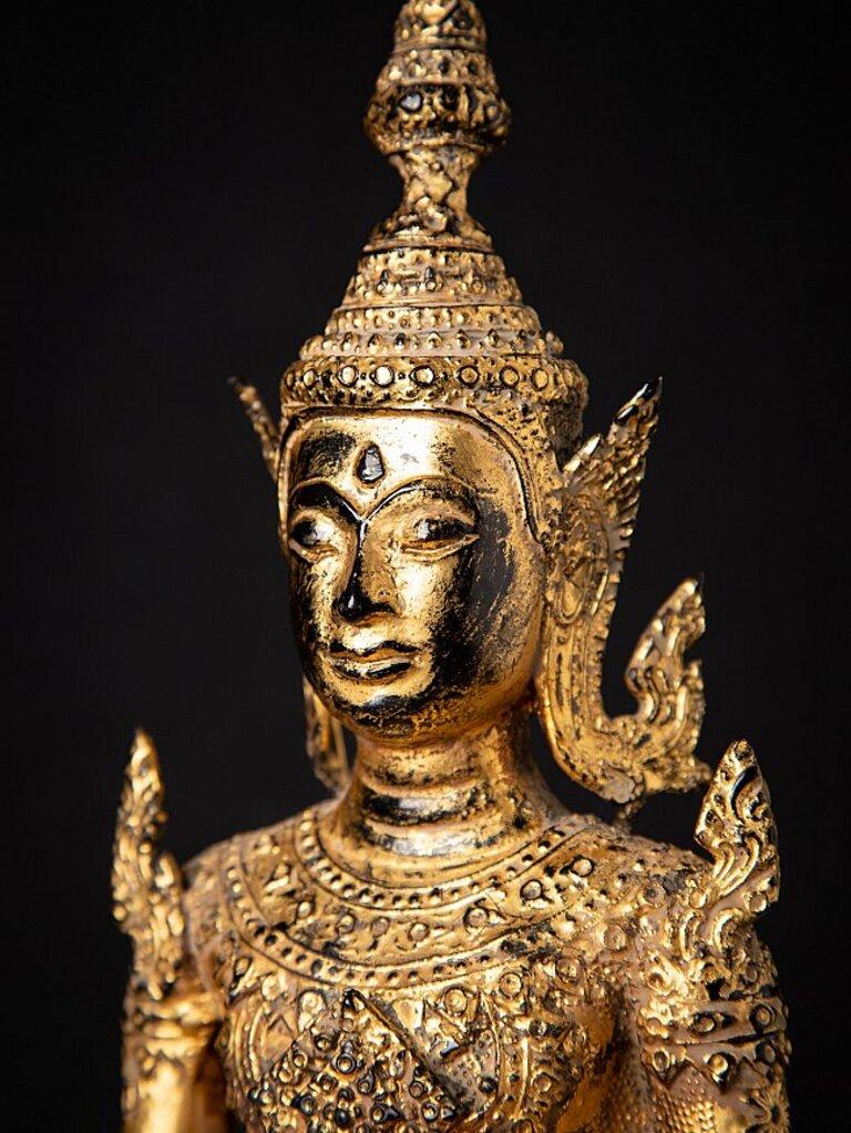 Antique Thai Bronze Buddha Statue from Thailand 11