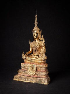 Antique Thai Bronze Buddha Statue from Thailand