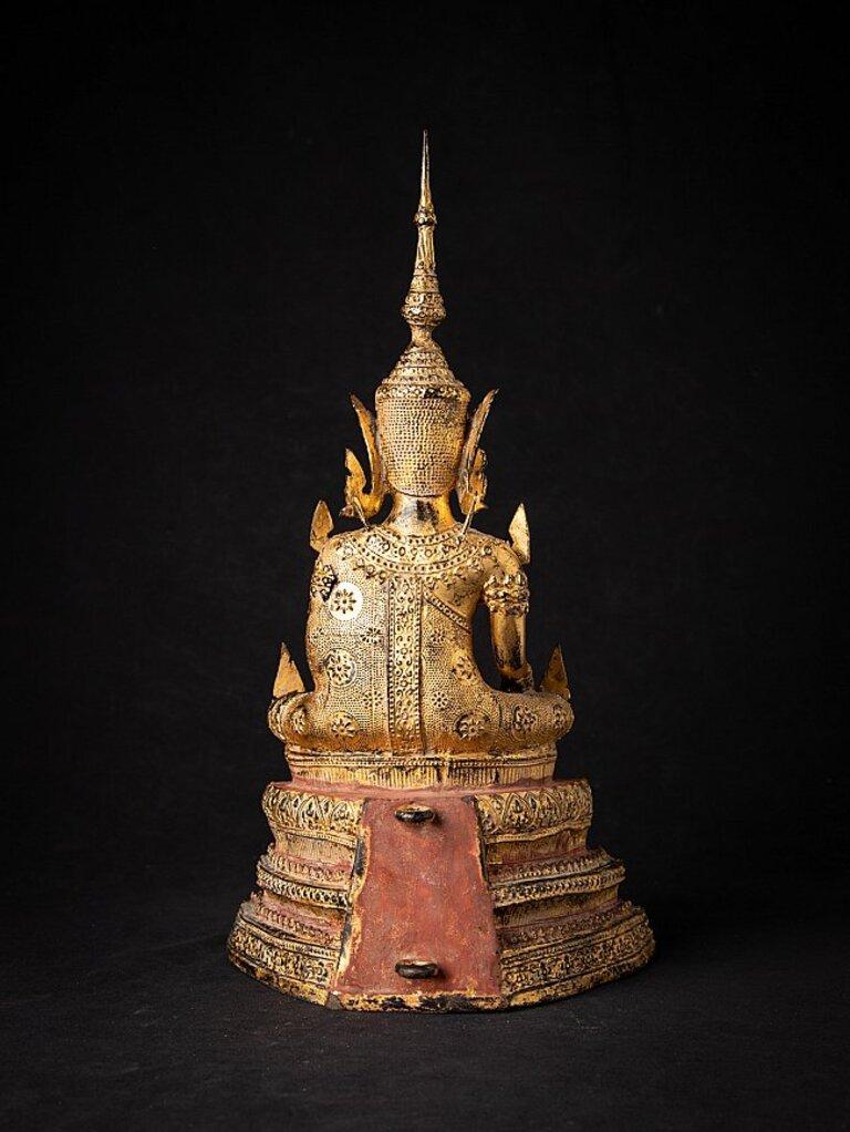 19th Century Antique Thai Bronze Buddha Statue from Thailand