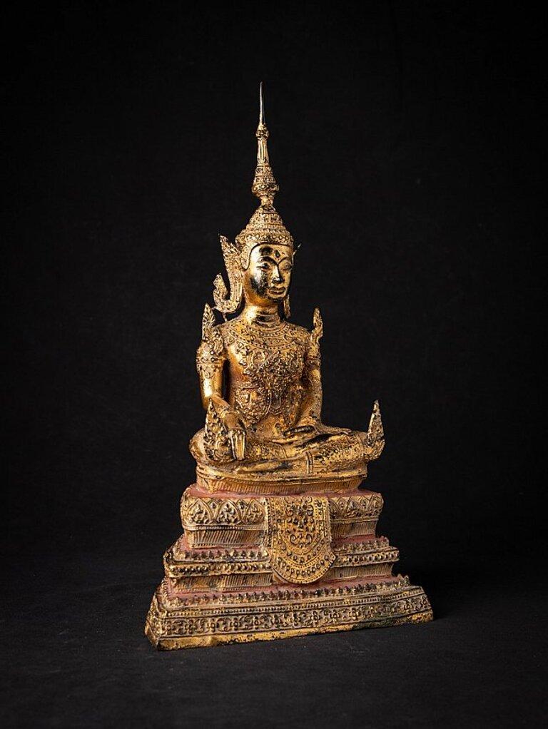 Antique Thai Bronze Buddha Statue from Thailand 2