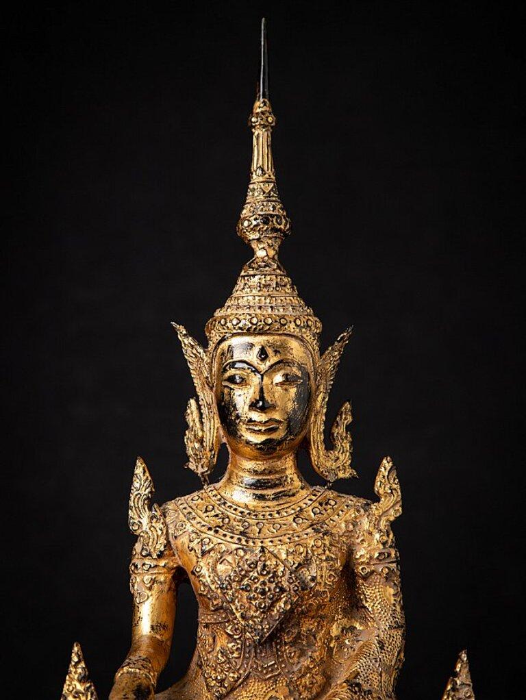Antique Thai Bronze Buddha Statue from Thailand 5