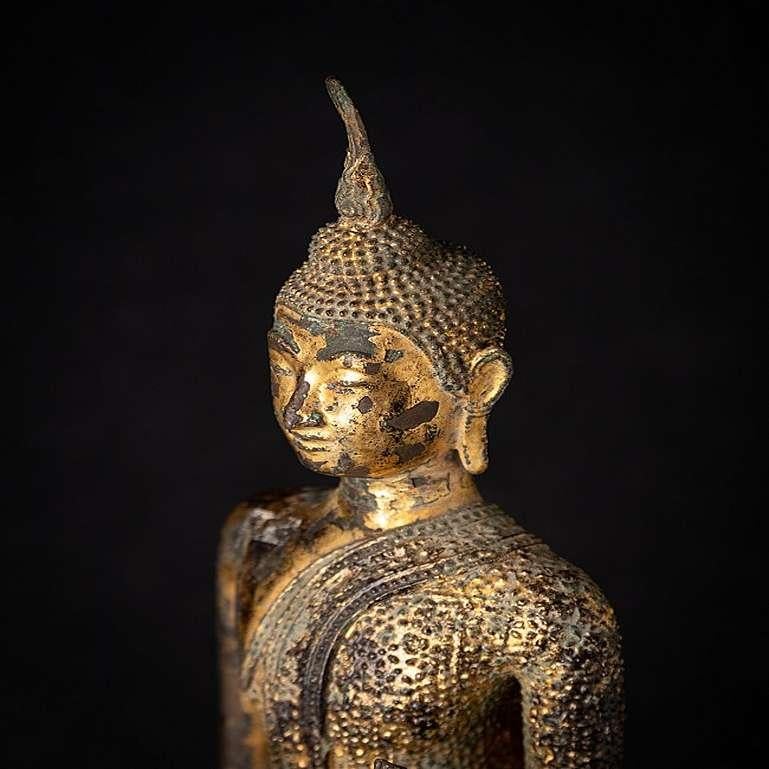 Antique Thai Bronze Rattanakosin Buddha from Thailand For Sale 9