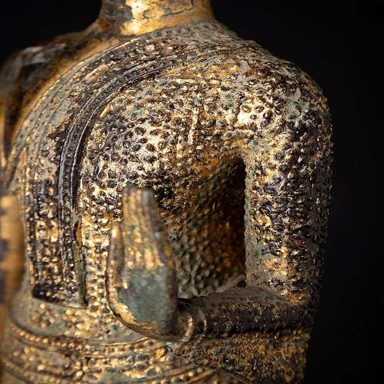 Antique Thai Bronze Rattanakosin Buddha from Thailand For Sale 13